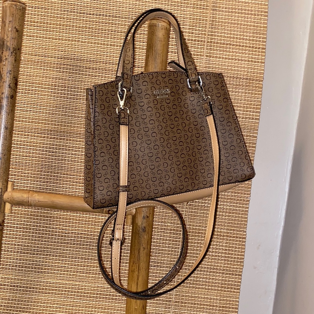 Guess Brown Patterned Women's Bag